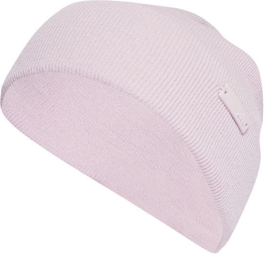 Tonal Met Bean Beanie Beanie Knitted in Pink color