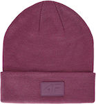 4F Beanie Γυναικείος Σκούφος Πλεκτός σε Μωβ χρώμα