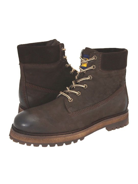 GK Uomo Leather Brown Men's Boots