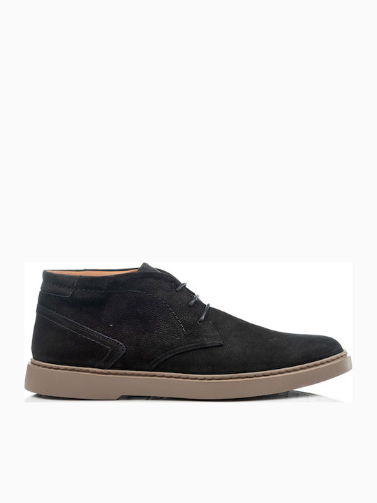 Damiani Leder Schwarz Herrenstiefel