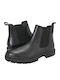 Leder Schwarz Chelsea Stiefeletten