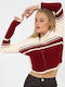 Women's Knitted Cardigan with Zipper Beige