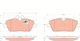 Trw Brake Pad Set Disc Brake Gdb1611