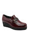 Women's Moccasins in Burgundy Color