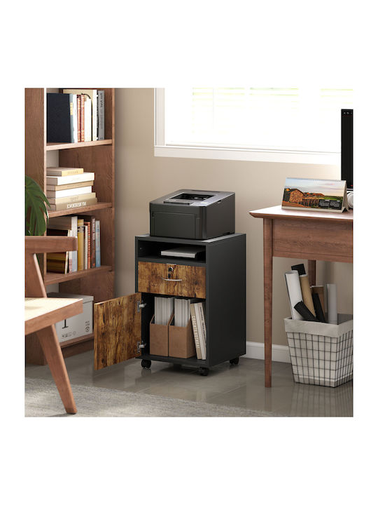 Office Storage Chipboard Cabinet with Lock & Dr...