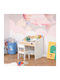 Kinder Schreibtisch aus Melamin Weiß 70x50x75cm