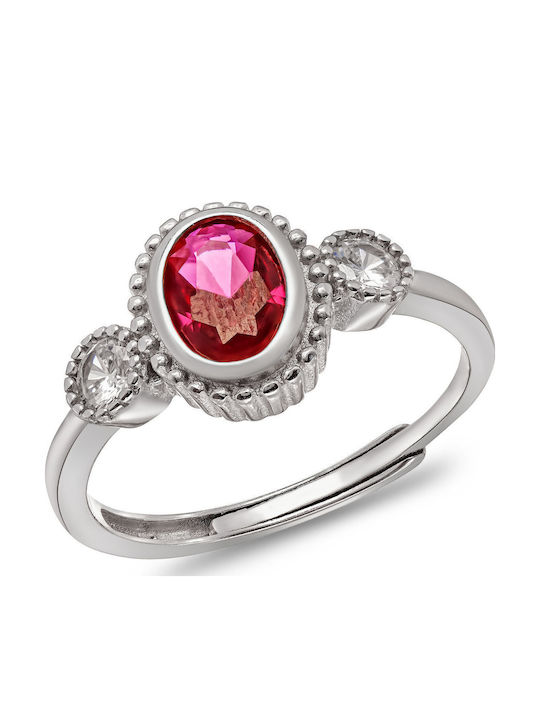 Kiriakos Gofas Set Rings with Zircon made of Silver