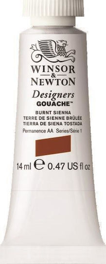 Winsor & Newton Τέμπερα Ζωγραφικής Burnt Sienna σε Σωληνάριο 14ml