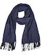 Women's Wool Scarf Navy Blue