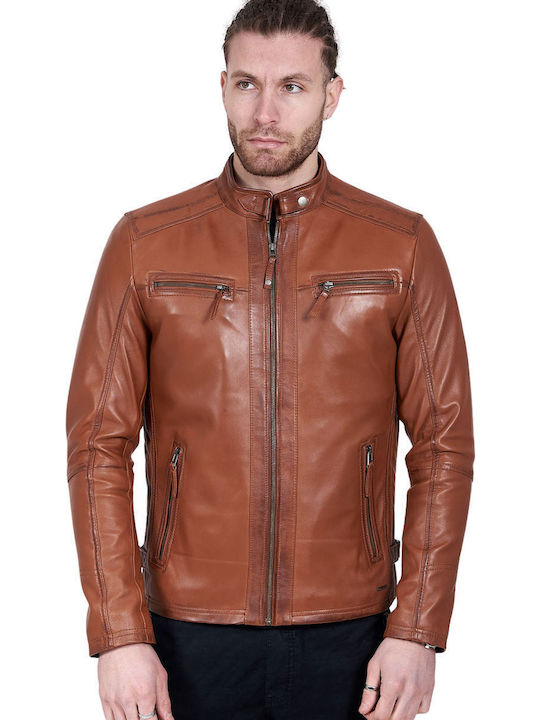 Alpha Geacă Din Piele Tabac Maro Alpha-Sheep-Cognac