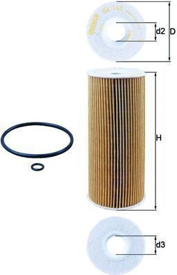 Filtru De Ulei Mahle Ox 143d
