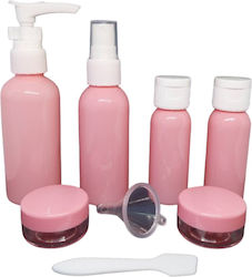 Reisegrößenflaschen Set 9 Stück Rosa