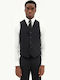 Men's Vest Slim Fit Black
