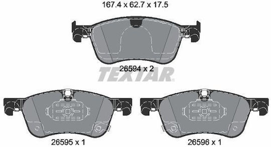 Textar 2659401 Bremsbelag Set Scheibenbremse