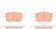 Trw Brake Pad Set Disc Brake Gdb1388