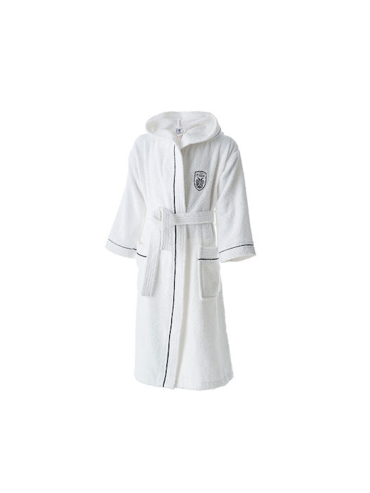 Vesta Home Kids Bathrobe Paok White with Hooded