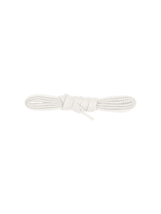Bergal Laces Flat White 75cm Κορδονια Πλακε 75 Εκατοστα Δεν Λυνονται Χρωμα Ασπρα