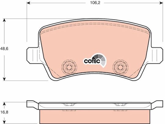 Trw Gdb1685 Brake Pad Set Disc Brake