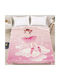 Beauty Home Κουβέρτα Fleece Ροζ 220x160εκ.