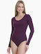 Bodysuit cu Mâneci Lungi din Bambus