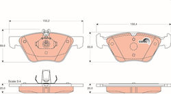 Set Plăcuțe De Frână Trw Disc Frână Gdb1215 Set Plăcuțe De Frână Trw Disc Frână Gdb1215