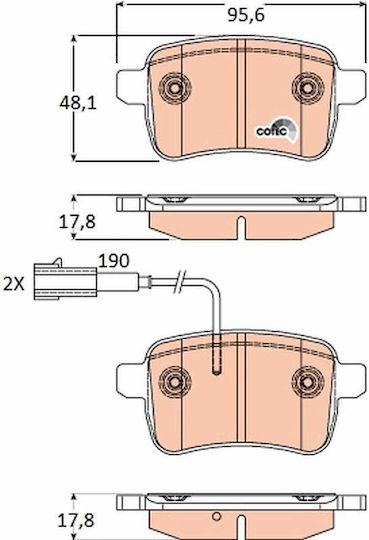 Trw Gdb1905 Brake Pad Set Disc Brake