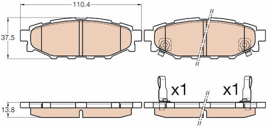 Trw Gdb3568 Set Plăcuțe De Frână Disc Frână Auto