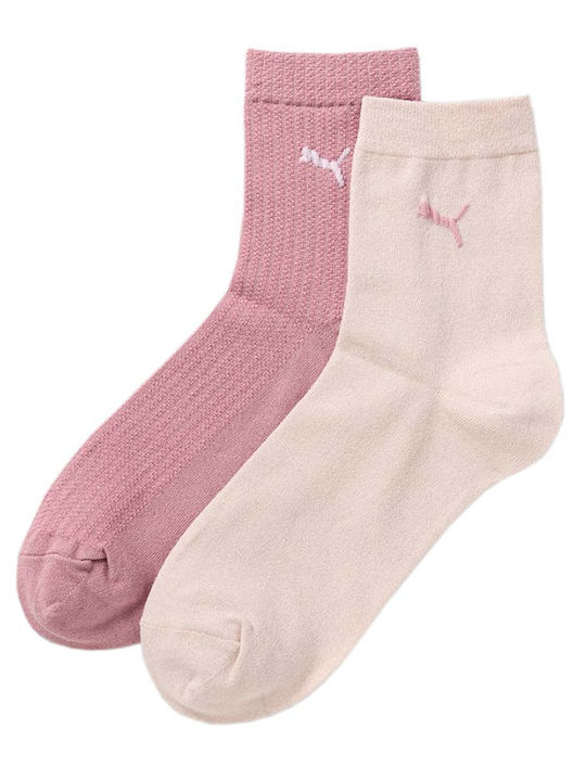 PUMA Sock Șosete Sportive Roz 2 perechi