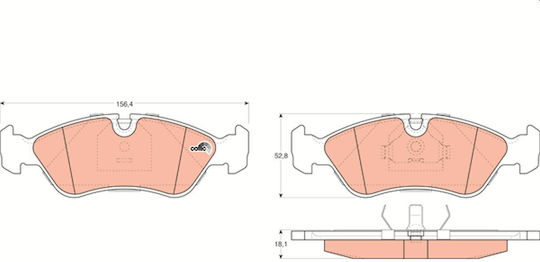 Trw Gdb951 Brake Pad Set Disc Brake