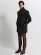 Herren Mantel Black