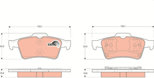 Trw Brake Pad Set Disc Brake Gdb1469