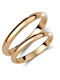 Valauro Wedding Ring Set Yellow Gold 9k – Width 2.5mm