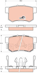 Trw Brake Pad Set Disc Brake Gdb3438 Trw Brake Pad Set Disc Brake Gdb3438