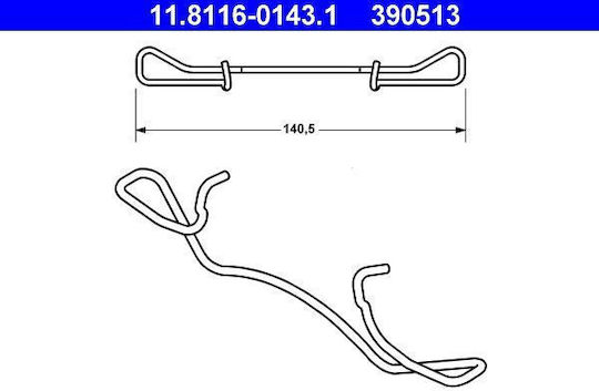 Spring Brake Caliper Ate 11.8116-0143.1