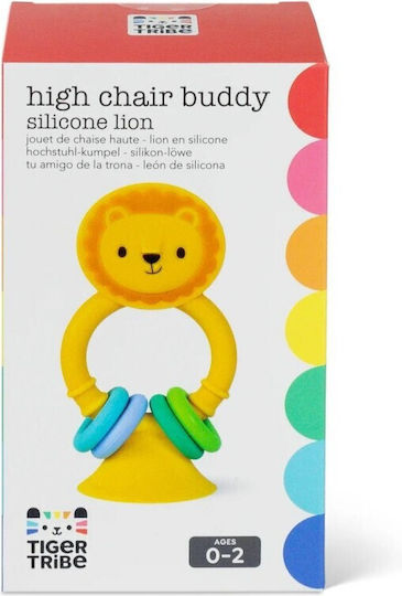 Baby Rattle High Chair Buddy – Silicone Lion 20324 Tiger Tribe 9341736102592