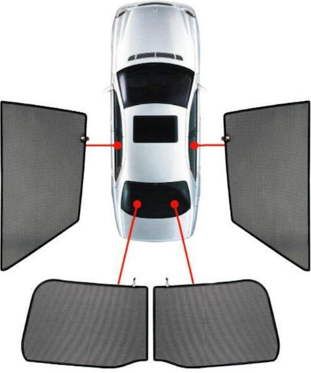 Κουρτινακια Μαρκε Car Shades Peugeot 206 5d 98-06 4 Τεμ