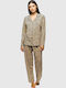 Winter Women's Pyjama Set Animal Print