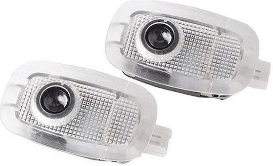 2pcs Car Door Projectors with Logo Mercedes Benz