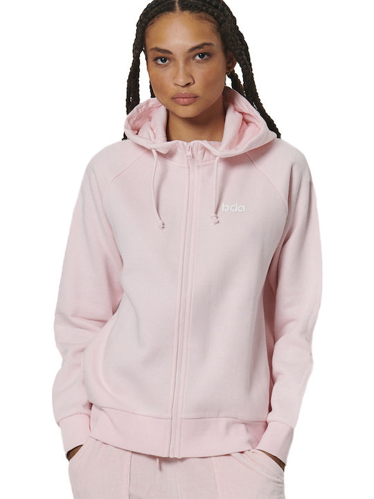 Body Action Women's Sweatshirt Jacket Hooded Blue