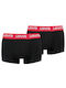 Trunk Herren Boxershorts Black/red 2Packung