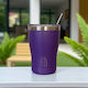 Hugs Pahar Termos Oțel Inoxidabil 350ml Violet Reciclabil Cu Pai