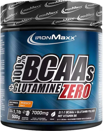 IronMaxx Bcaas + Glutamine Zero 500гр 100мл Праскова