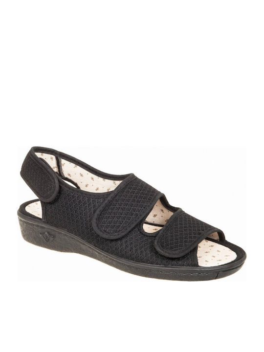Adam's Shoes Leder Flache Sandalen für Damen An...