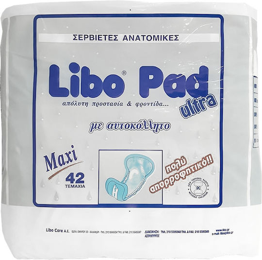 Libo Pad Ultra Unisex Σερβιέτες Ακράτειας 42τμχ