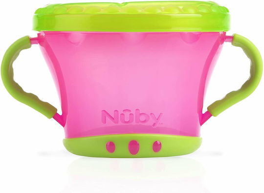 Nuby Δοχείο Ροζ Snack Keeper από Πλαστικό για 12+ μηνών