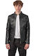 Alpha Buffalo Leather Jacket Black