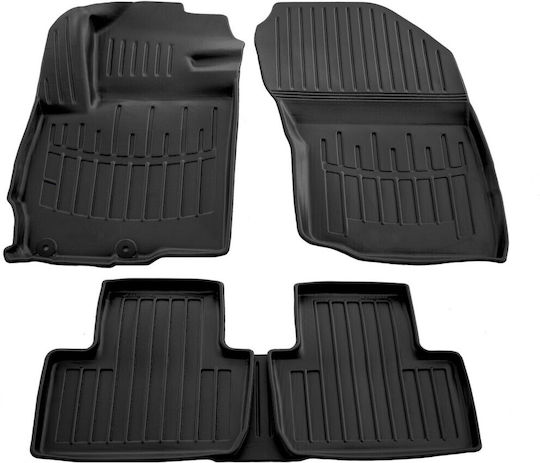 Citroen C-Crosser 5d 07>13 Mitsubishi Outlander XL 5d 06>12 Car Mats Rubber Raised Sides Button Set 5 Pieces