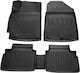 Hyundai Elantra Ad 4d 2015>2020 Car Mats Rubber Raised Sides Fasteners 5 Pieces