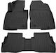Mazda CX-9 5d 2016+ Car Mats Rubber Raised Sides Fasteners 5 Pieces