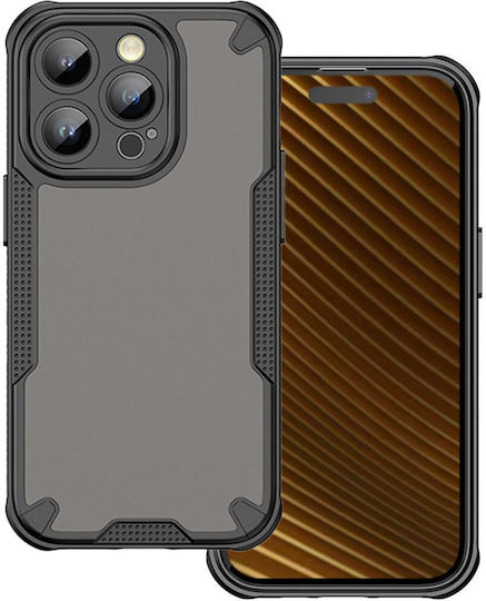 Defender Back Cover Σιλικόνης / Πλαστικό 1.5mm Μαύρο (iPhone 17 Pro Max)